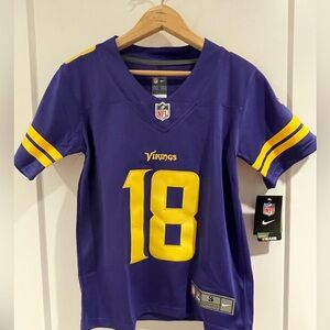 JUSTIN JEFFERSON #18 MINNESOTA VIKINGS YOUTH SMALL NWT NIKE